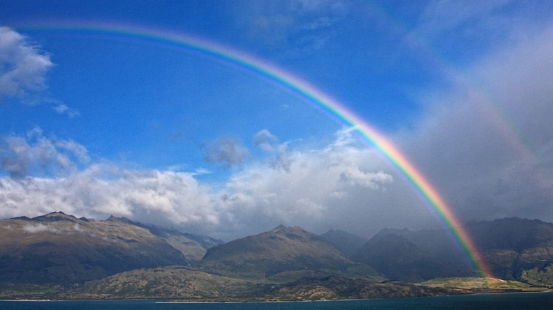 Rainbow, Lake Wanaka, New Zealand